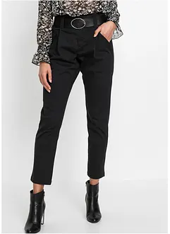 Pantalon à pinces avec ceinture, bonprix