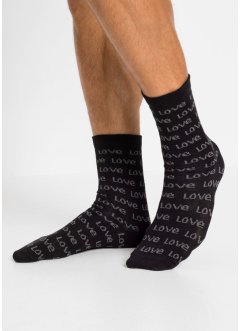 Lot de 5 paires de chaussettes bord non comprimant avec coton bio, bpc bonprix collection