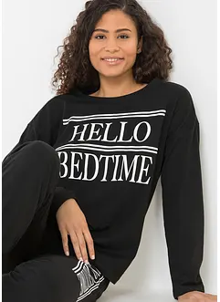 Pyjama avec T-shirt oversized, bonprix