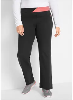 Pantalon de sport en coton, jambes évasées, bonprix