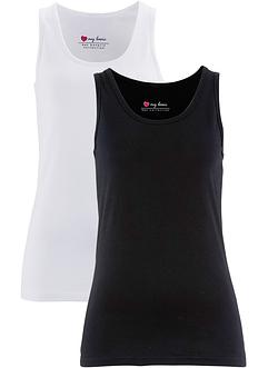 Lot de 2 débardeurs extensibles, bpc bonprix collection