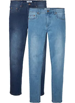 Lot de 2 jeans power stretch Slim Fit, Tapered, bonprix