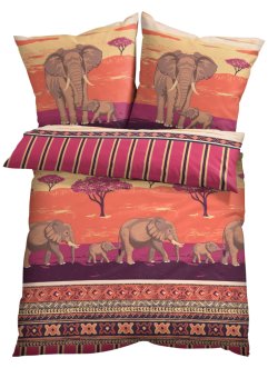 Parure de lit motifs éléphants, bpc living bonprix collection