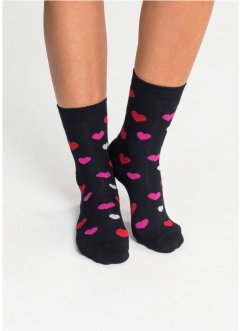 Lot de 6 paires de chaussettes femme en coton bio, bpc bonprix collection