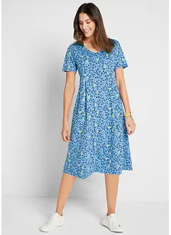 Robe en jersey de coton, longueur midi, bonprix