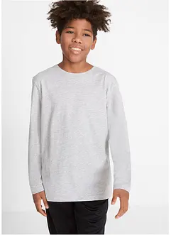 Lot de 3 tee-shirts manches longues enfant en coton, bonprix