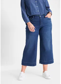 Jupe-culotte en jean extensible super-soft, bonprix