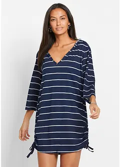 T-shirt long de plage à capuche en viscose, bonprix