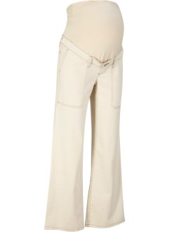 Pantalon en twill ample de grossesse en coton bio, bpc bonprix collection