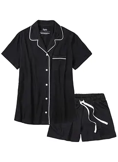 Pyjashort avec chemise boutonnée, bonprix