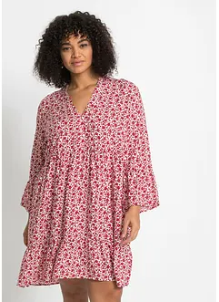 Robe courte à volants en viscose, bonprix