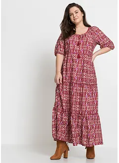 Robe longue imprimée en viscose, bonprix