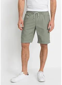 Bermuda à taille élastiquée en lin mélangé, Regular, bonprix