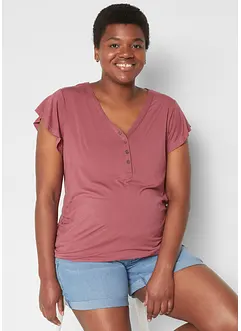 Blouse T-shirt de grossesse avec fonction allaitement avec viscose, bonprix