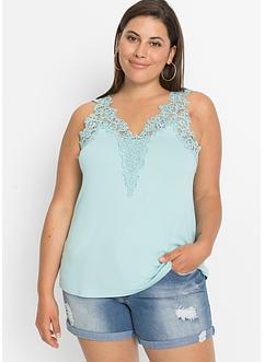 Top à dentelle en viscose, BODYFLIRT