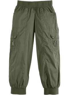 Pantalon cargo 3/4 en coton avec taille confortable, bpc bonprix collection