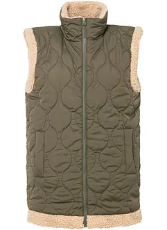 Gilet matelassé sans manches réversible, bonprix