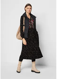 Robe midi en jersey de viscose avec lien à nouer, bonprix