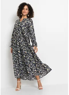 Robe longue imprimée en viscose, bonprix