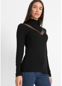 T-shirt manches longues avec mesh, BODYFLIRT boutique