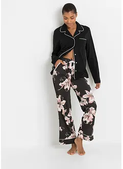 Pyjama avec patte de boutonnage, bonprix