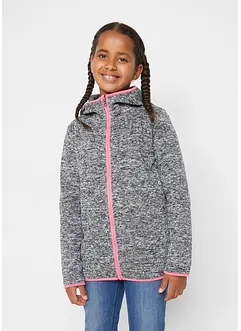 Veste en maille polaire thermo fille avec capuche, bonprix