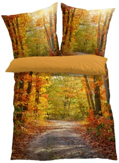 Parure de lit réversible avec motif forêt, bpc living bonprix collection