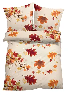 Parure de lit avec feuilles d'automne, bonprix