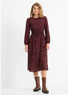 Robe midi à imprimé floral, bonprix