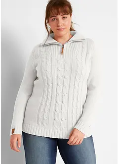 Pull camionneur en maille torsadée, bonprix