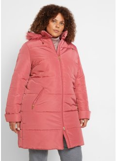 Manteau matelassé avec capuche en synthétique imitation fourrure, bpc selection