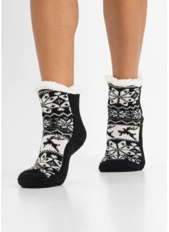 Mi-chaussettes douillettes avec doublure peluche, bpc bonprix collection