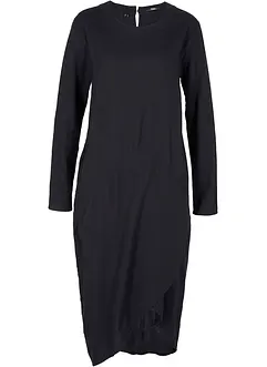 Robe midi en flanelle avec poches, bonprix