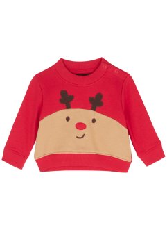 Sweat-shirt de Noël bébé en coton bio, bpc bonprix collection