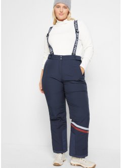 Pantalon de ski thermo avec bretelles amovibles, imperméable, Straight, bpc bonprix collection