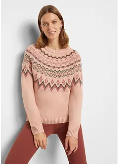 Pull norvégien à col haut, bonprix