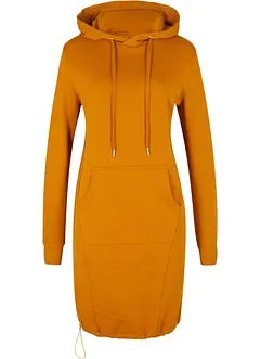 Robe sweat à capuche et élastique à la base, bonprix