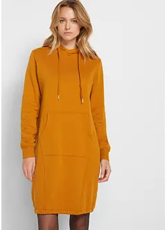 Robe sweat à capuche et élastique à la base, bonprix