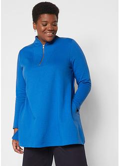 Sweat-shirt col camionneur avec fentes latérales, bpc bonprix collection