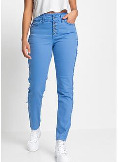 Pantalon twill avec détails effilochés, RAINBOW