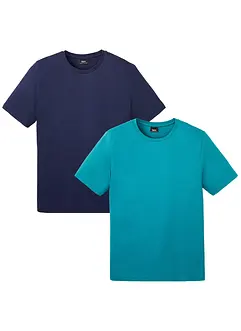 Lot de 2 T-shirts 100% coton, bonprix