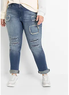 Jean Boyfriend avec détails destroyed, bonprix