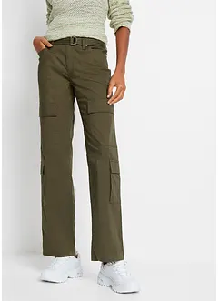 Pantalon cargo en coton extensible, bonprix