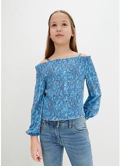 Blouse fille à encolure Carmen, bpc bonprix collection