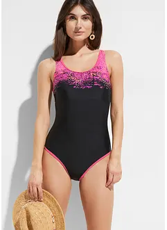 Maillot 1 pièce sportif à dos nageur, bonprix
