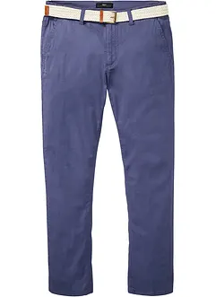 Pantalon chino extensible avec ceinture, coupe droite et loose, bonprix