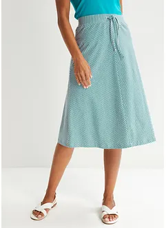 Jupe en jersey à rayures, longueur genou, bonprix