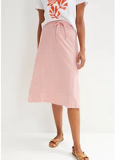 Jupe en jersey à rayures, longueur genou, bonprix