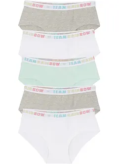 Lot de 5 shorties coton, bonprix