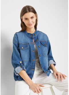 Veste en jean oversize avec manches retroussables, bpc bonprix collection